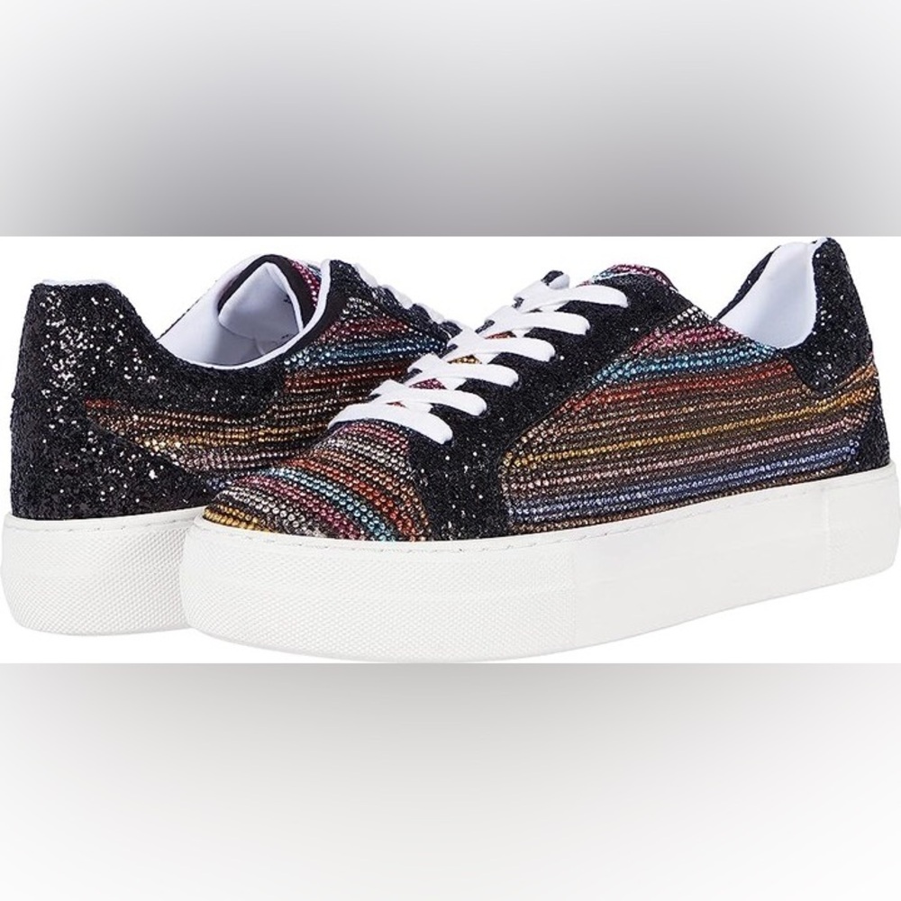 Betsey Johnson Lindsay rhinestone platform sneaker